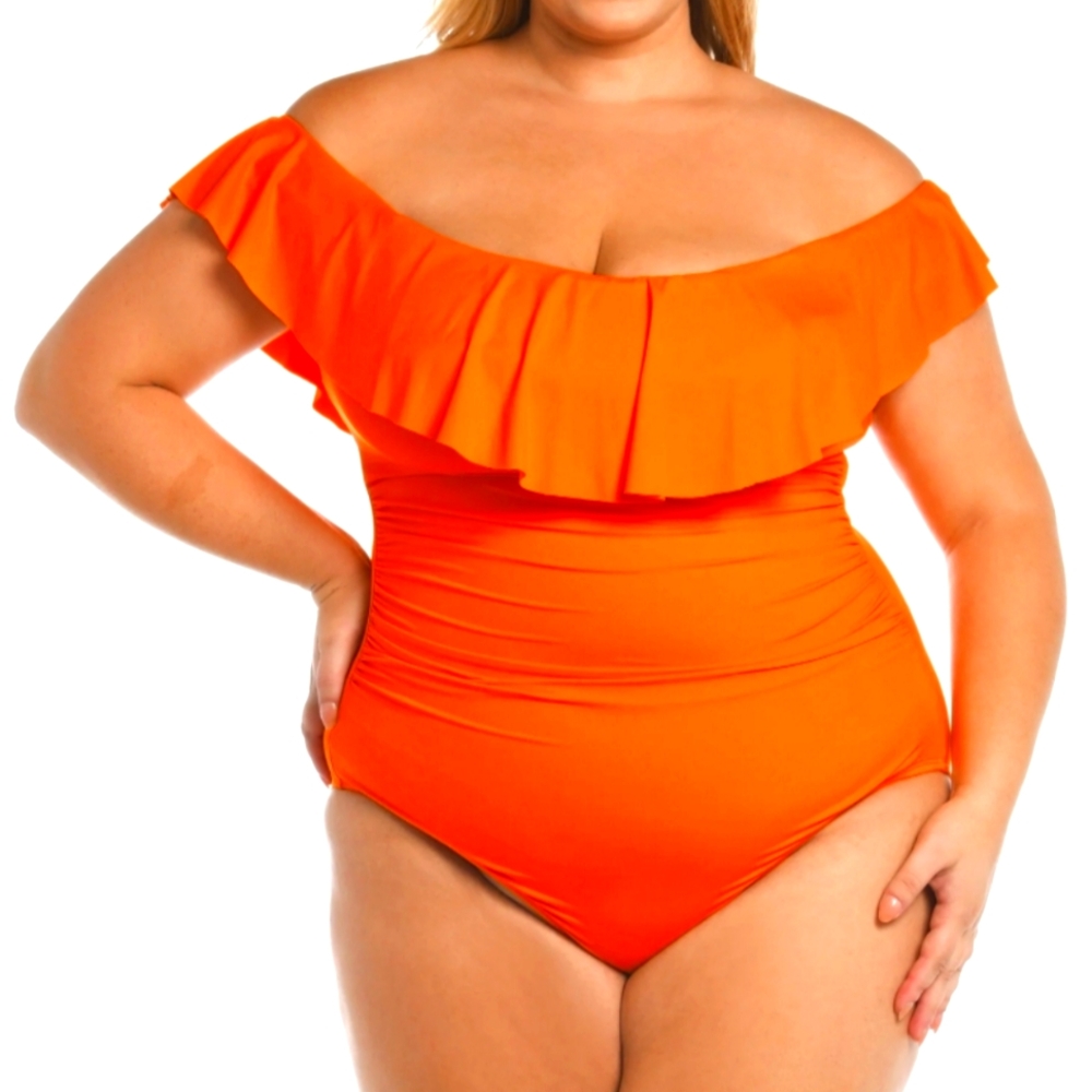 La Blanca Island goddess off shoulder plus size